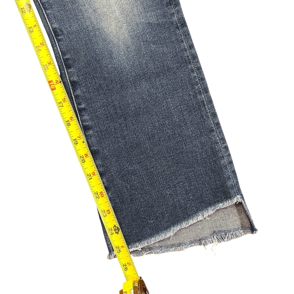 MOTHER The Insider Crop Step Fray Jeans Sweet and Sassy Size 27 High-Rise Denim - Picture 10 of 15